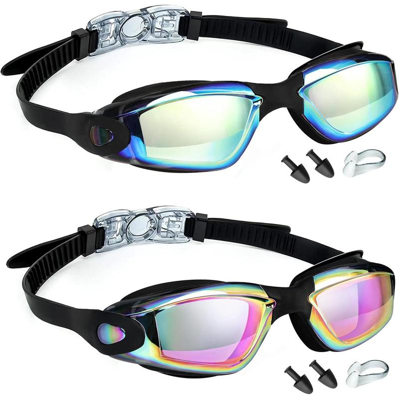 Swim Goggles, 2 Pack Swimming Goggles Anti Fog No Leaking For Adult Women Men Youth