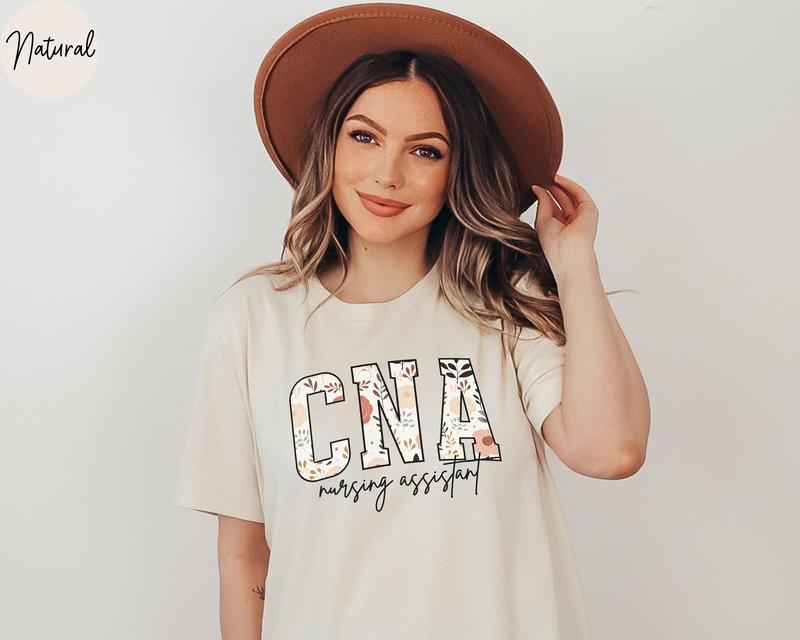 Floral CNA Shirt, Certified Nursing Assistant Crewneck for CNA Tshirt, Cna Graduation Gift for Nursing Assistant Sport