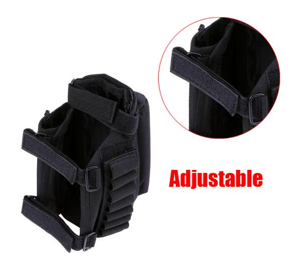 Adjustable Outdoor Tactical Butt Stock Rifle Cheek Rest Pouch Bullet Holder Bag