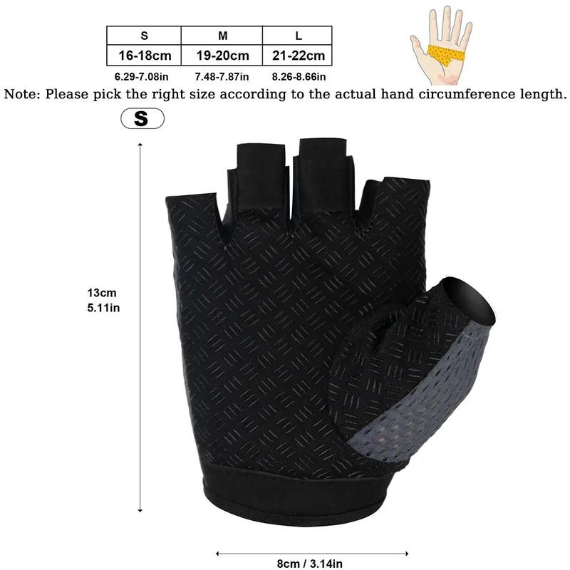 Half Finger Sports Gloves, 1 Pair Summer Breathable Non-slip Gloves for Men & Women, Portable Sport Gear, Fitness Gloves for Gym, Sports Accessories, Boyfriend Gift, Gym Accessories