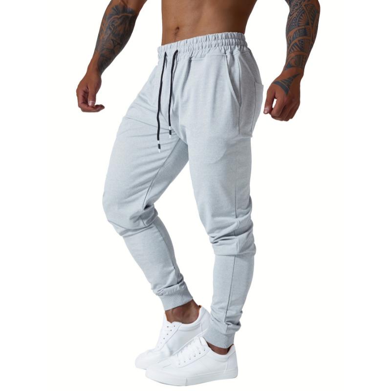 3pcs Ultra Elastic Mens Jogger Sweatpants with Deep Side Pockets for Gym Running Workout Athletic Bottom