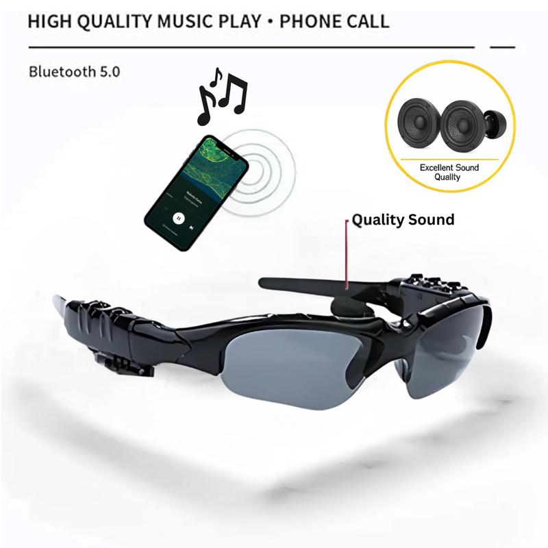 Smart Sport Sunglasses 5.0: Bluetooth Handsfree with Advanced UV Protection, Polarized Lenses, Extended Battery Life Smart Bluetooth Sunglass.