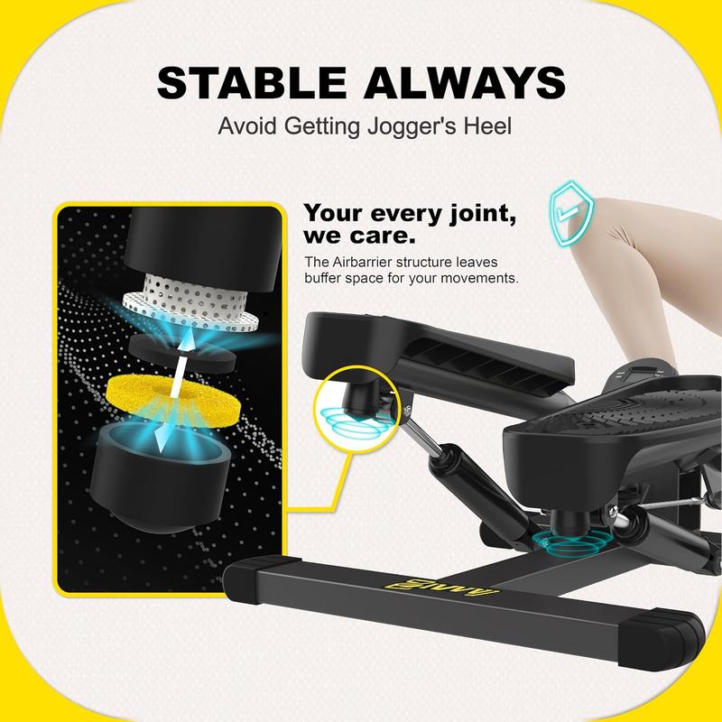 Ziwwvy Stepper 6601L is a Twist stepper For more professional workouts, the  for hip-lifting resistance bands and 330 pounds for home and office use with an LCD display and dual hydraulic fitness system to sharpen the waist