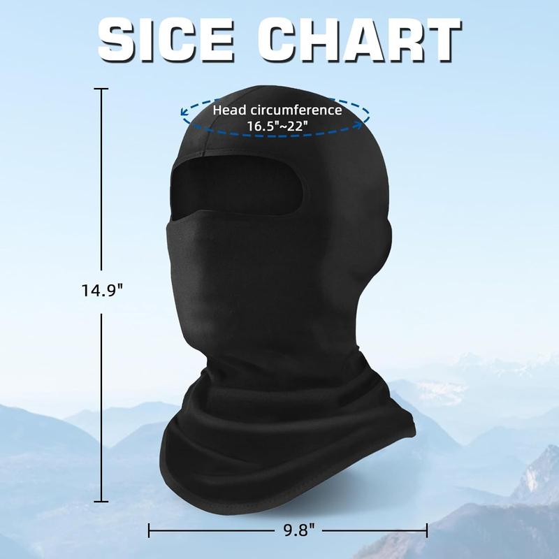 6 Pack Balaclava Ski Mask for Men Women  Full Face Cover Breathable Stretchable for Skiing, Snowboarding, Motorcycling Outdoor Sports