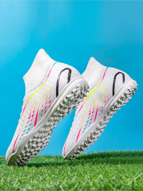 Men's Lace Up Soccer Shoes, Breathable Comfortable Football Shoes, Non-slip Football Cleats, Training Shoes for All Seasons