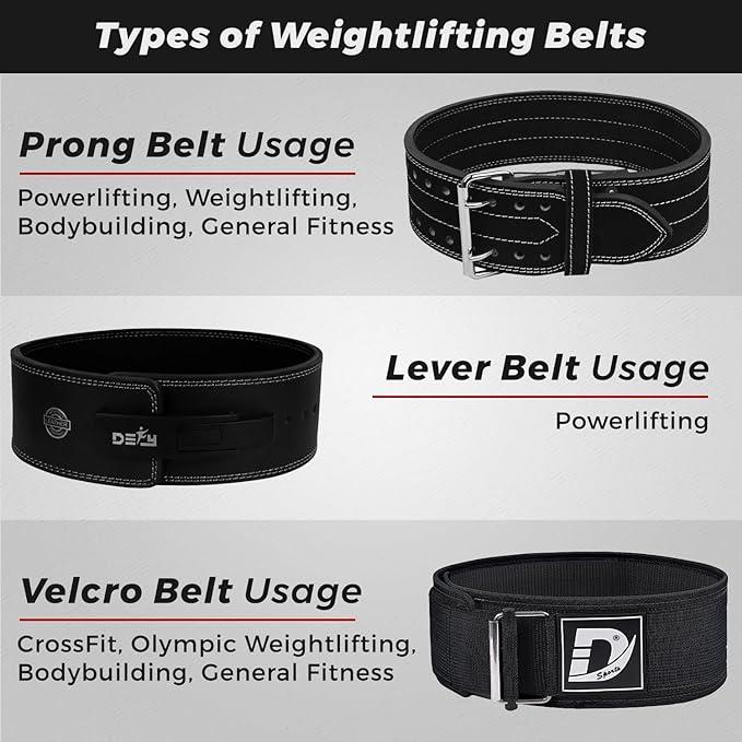 Defy Self Locking Weight Lifting Belt – Premium Weightlifting Belt for Powerlifting, Bodybuilding, Cross Training & Back Support – Adjustable Workout Belt for Men & Women