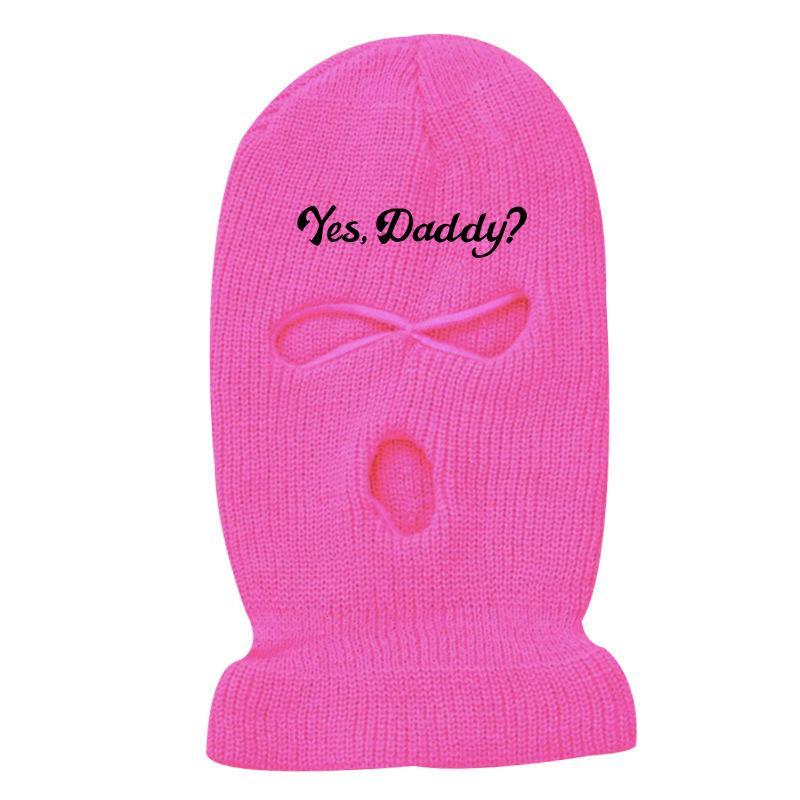 Knit Balaclava, 3 Hole Ski Mask, Outdoor Warm Cycling Windproof Mask, Face Gear & Equipment for Men & Women