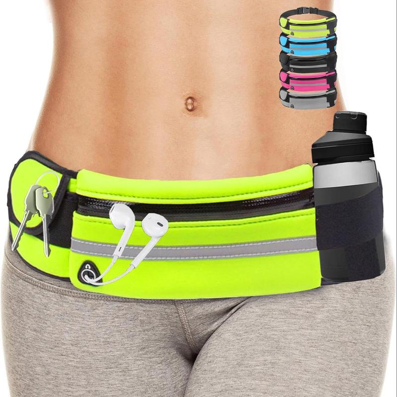 Running Waist Bag, 1 Count Waterproof Outdoor Sports Phone Storage Bag, Reflective Night Running Waist Bag for Fitness Men Women