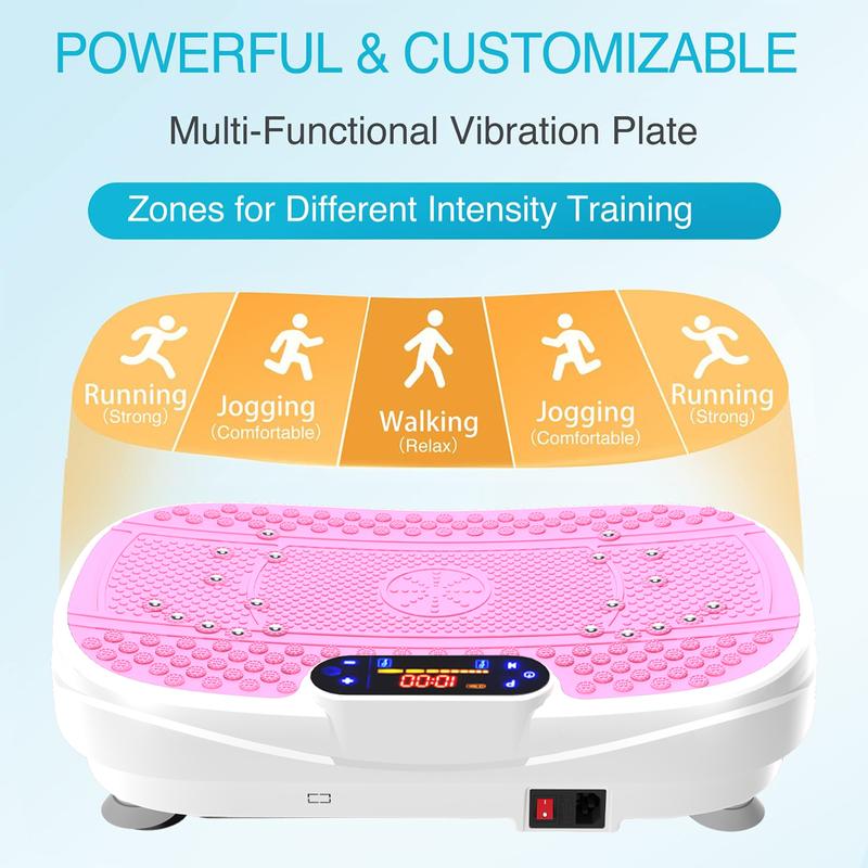 Vibration Plate Fitness Platform Exercise Machine Vibrating Shaking Full Body Shaker Workout Vibrate Stand Shake Board Sport Gym for Fitness Machine