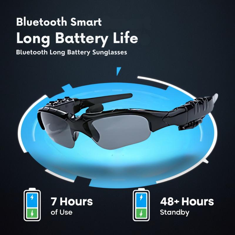 Smart Sport Sunglasses 5.0: Bluetooth Handsfree with Advanced UV Protection, Polarized Lenses, Extended Battery Life Smart Bluetooth Sunglass.