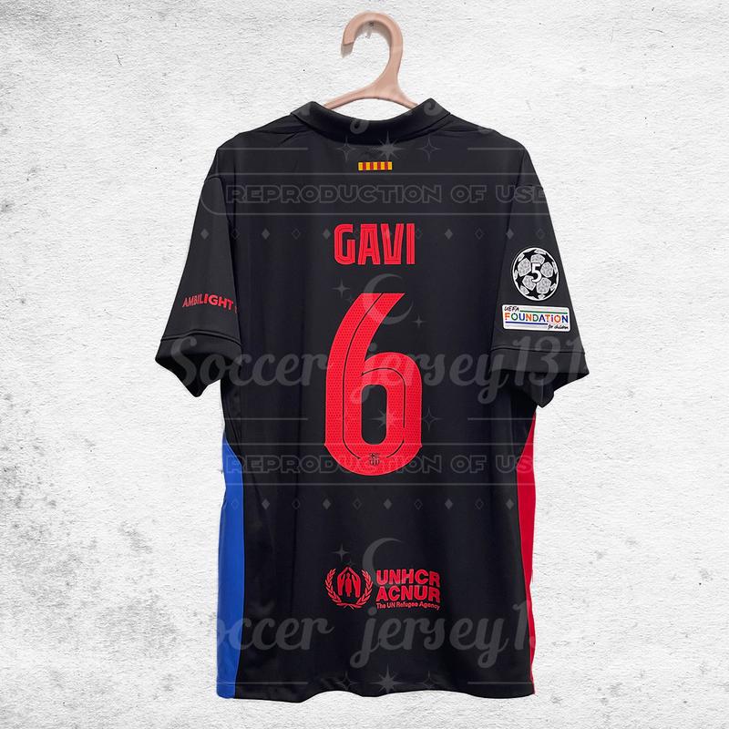 Yamal 19#   Gavi 6#  Football jersey custom name & number