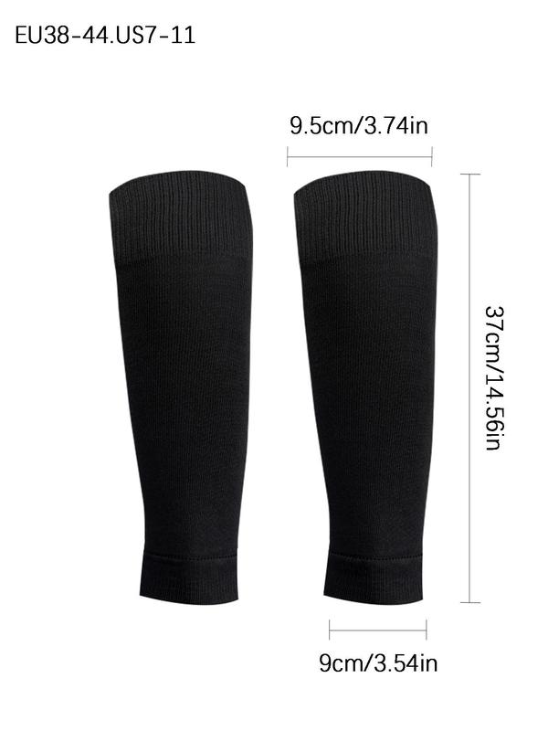 Unisex's Plain Calf Guard, Sporty Athletic Leg Sleeves for All Seasons, Sports Compression Leg Guard for Outdoors Competition Training, Football Socks