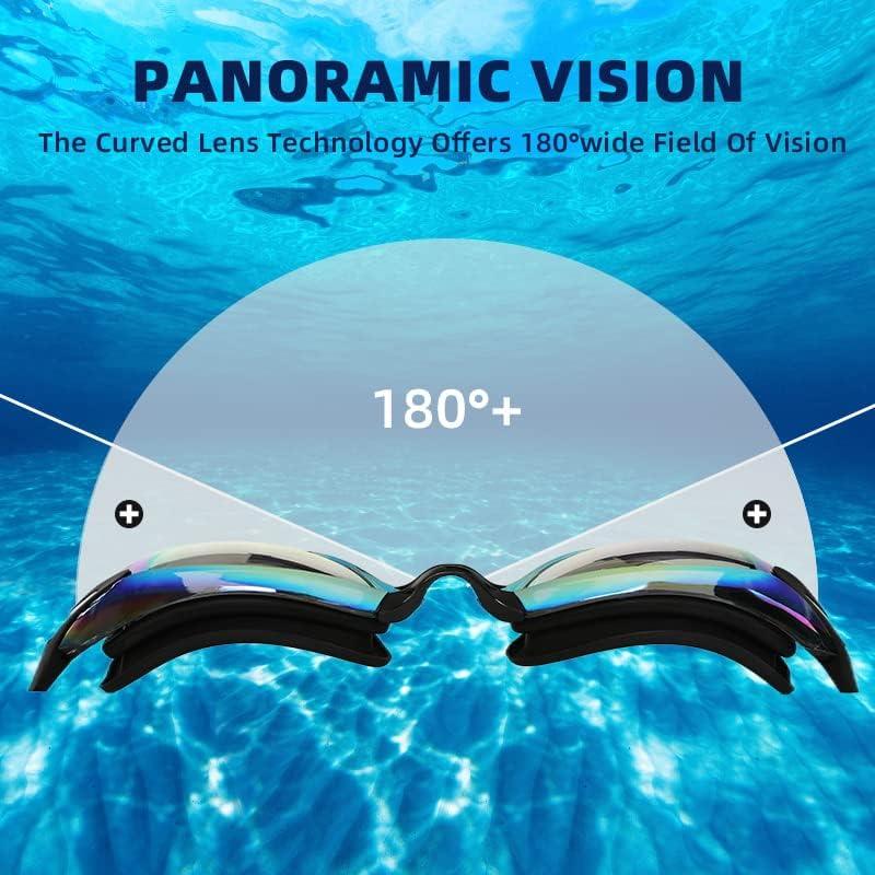 Swim Goggles, 2 Pack Swimming Goggles Anti Fog No Leaking For Adult Women Men Youth