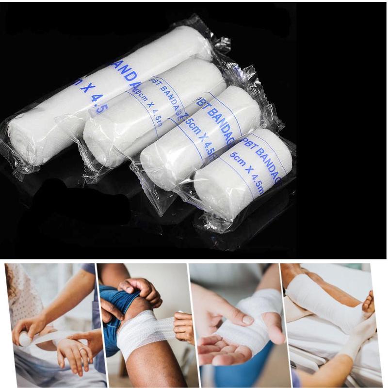 Bandage Roll, 12pcs set Elastic Gauze Bandage for Wound Dressing, Hand Wrap for Boxing, Martial Arts, Sports & Outdoor Accessories