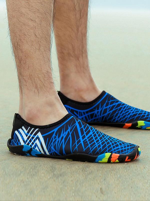 Men's Summer 2024 Lightweight Flat Water Shoes, Breathable Anti-slip Flat Sandals Water Shoes for Beach Outdoor Sports