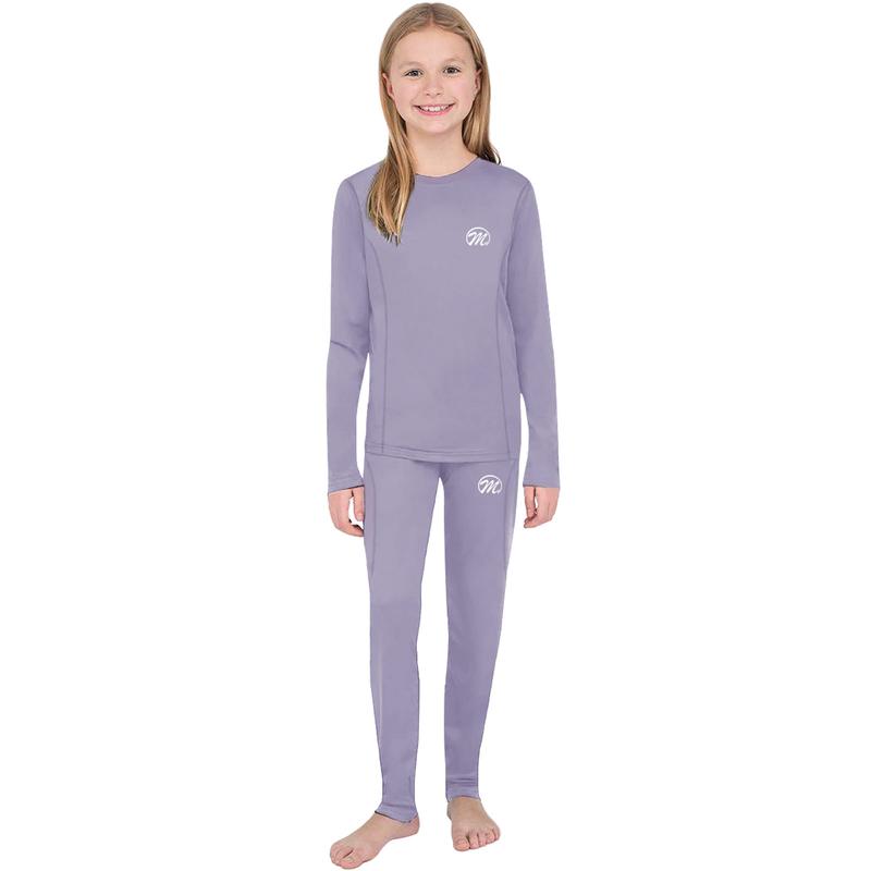 MEETWEE Kids Thermal Underwear  Insulated Long Johns Winter Ski Warm Base Layer Set