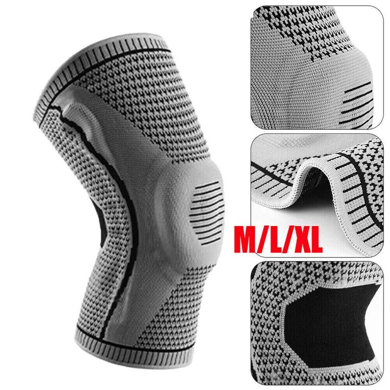 1 Pair Knee Sleeve Compression Brace Support For Sport Joint Pain Arthritis Relief NEW