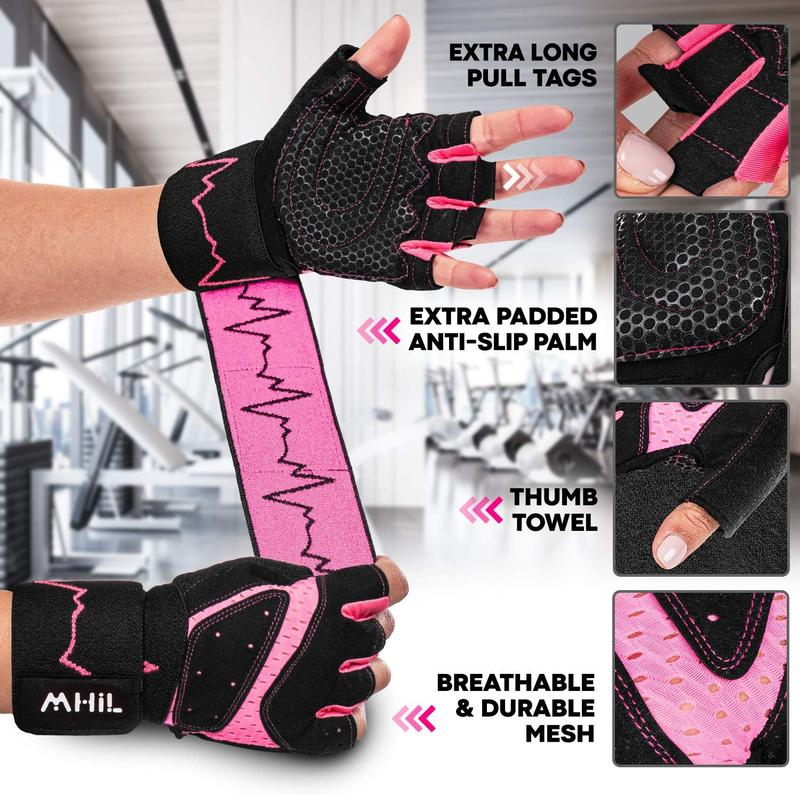 Gym Gloves for Women & Men - Workout Gloves for Weight Lifting, Exercise, and Training with Wrist Support