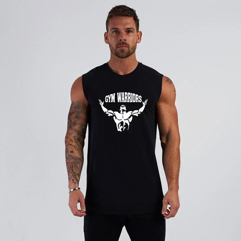 Brand Bodybuilding Stringer Singlets Gym Tank Top Men Fitness Clothing Fashion Cotton Sleeveless Shirt Workout Vest Sportwear