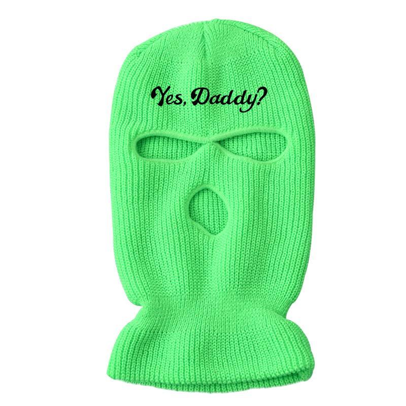 Knit Balaclava, 3 Hole Ski Mask, Outdoor Warm Cycling Windproof Mask, Face Gear & Equipment for Men & Women