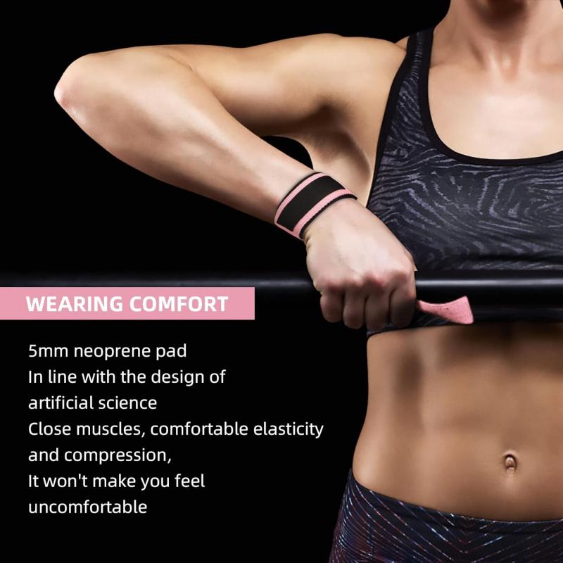 Cotton Hard Pull Wrist Lifting Straps Grips Band-Deadlift Straps with Neoprene Cushioned Wrist Padded and Anti-Skid Silicone - for Weightlifting,