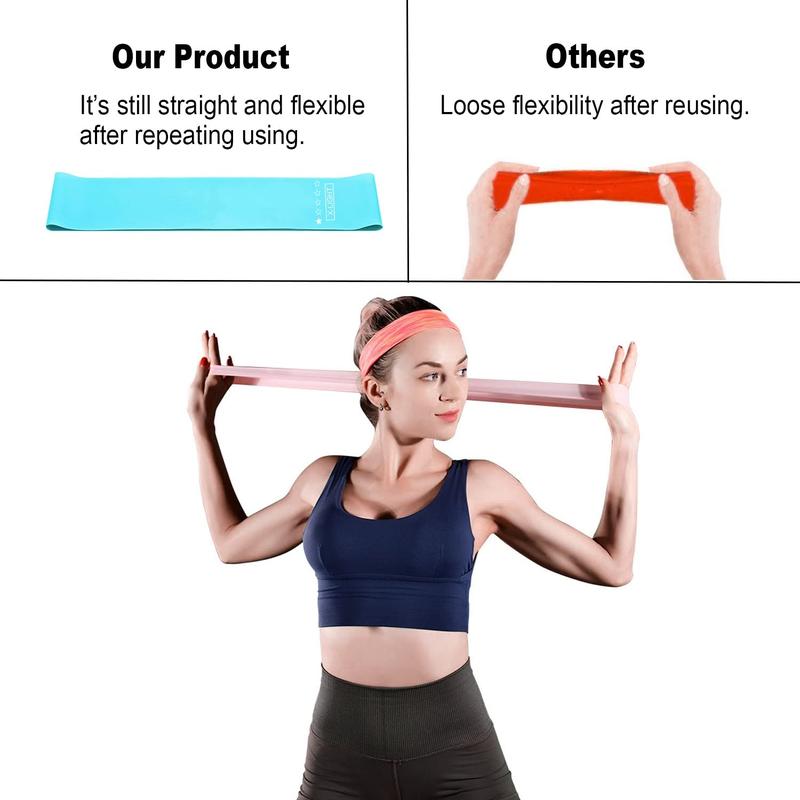 Resistance Bands-Resistance Bands for Working Out- 5 Set of Stretch Bands for Booty Legs- Exercise Bands for Workout and Physical Training