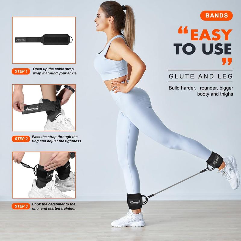 Ankle Resistance Bands,2pcs set Resistance Bands for Leg Butt Training Workout Equipment for Kickbacks Hip Gluteus Training Exercises,Exercise Equipment,Home Gym Workout,GymAccessories,Best Christmas Gifts for Dads Moms Boys Girls resistant  bands