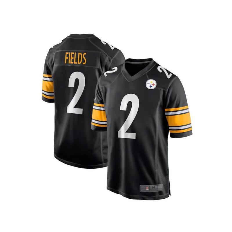 #2Fields Steelerss Jersey - Black - NFLL - sports jersey top - fan jersey - Perfect gift for both men and women for all occasions Christmas Halloween New Year Sports - thoughtful, practical gift - Best price