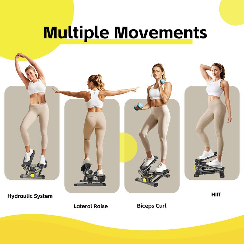 Ziwwvy Stepper 6601L is a Twist stepper For more professional workouts, the  for hip-lifting resistance bands and 330 pounds for home and office use with an LCD display and dual hydraulic fitness system to sharpen the waist