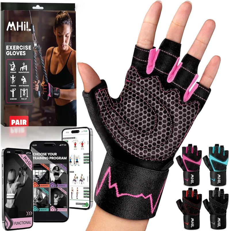 Gym Gloves for Women & Men - Workout Gloves for Weight Lifting, Exercise, and Training with Wrist Support