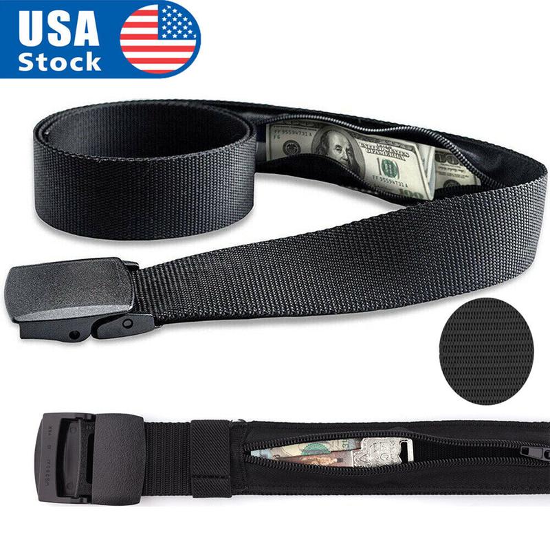 Money Belt Travel Security Belt with Hidden Money Compartment Pocket