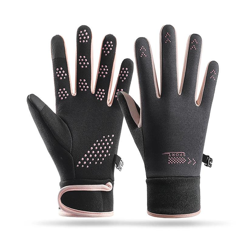 Winter Touch Screen Gloves, 1 Pair Non-slip Outdoor Sports Gloves for Gift Ideas, Windproof Warm Gloves for Cycling Skiing