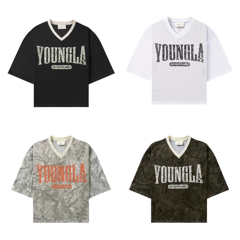 YOUNGLA Men's Camouflage Pattern Sports Fitness T-Shirt - Quick Drying and Breathable - Fabric, Menswear