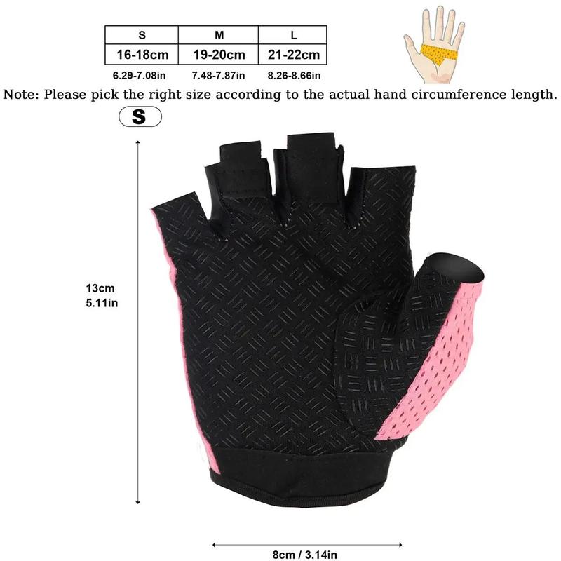 Half Finger Sports Gloves, 1 Pair Summer Breathable Non-slip Gloves for Men & Women, Portable Sport Gear, Fitness Gloves for Gym, Sports Accessories, Boyfriend Gift, Gym Accessories