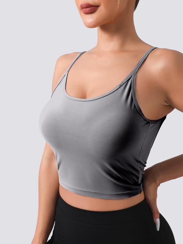 Women's Twist Backless Sports Bra,  Gym Sets for Women Solid Color High Stretch Sports Bra, Ladies Sportswear for Indoor Outdoor Wear