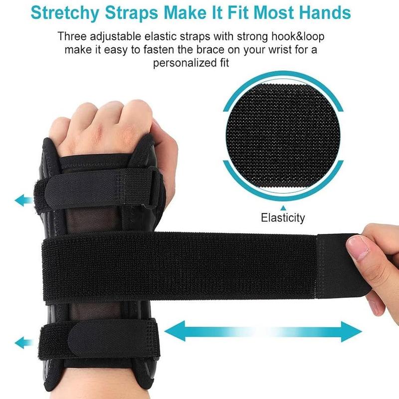 Adjustable Wrist Brace, Compression Adjustable Hand Support Wrap with Splints for Workout, Sports Wristband for Men & Women