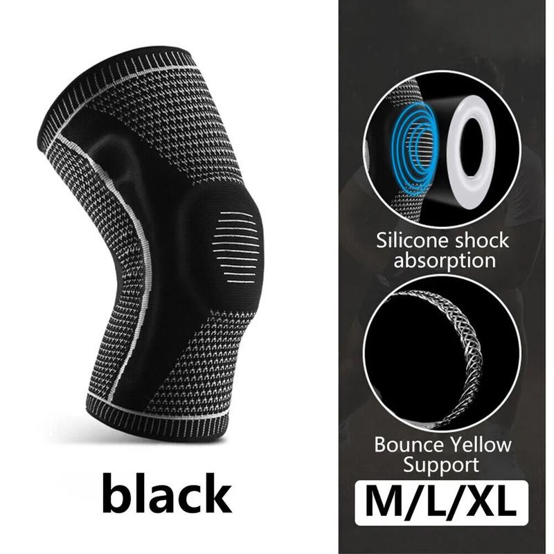 1 Pair Knee Sleeve Compression Brace Support For Sport Joint Pain Arthritis Relief NEW