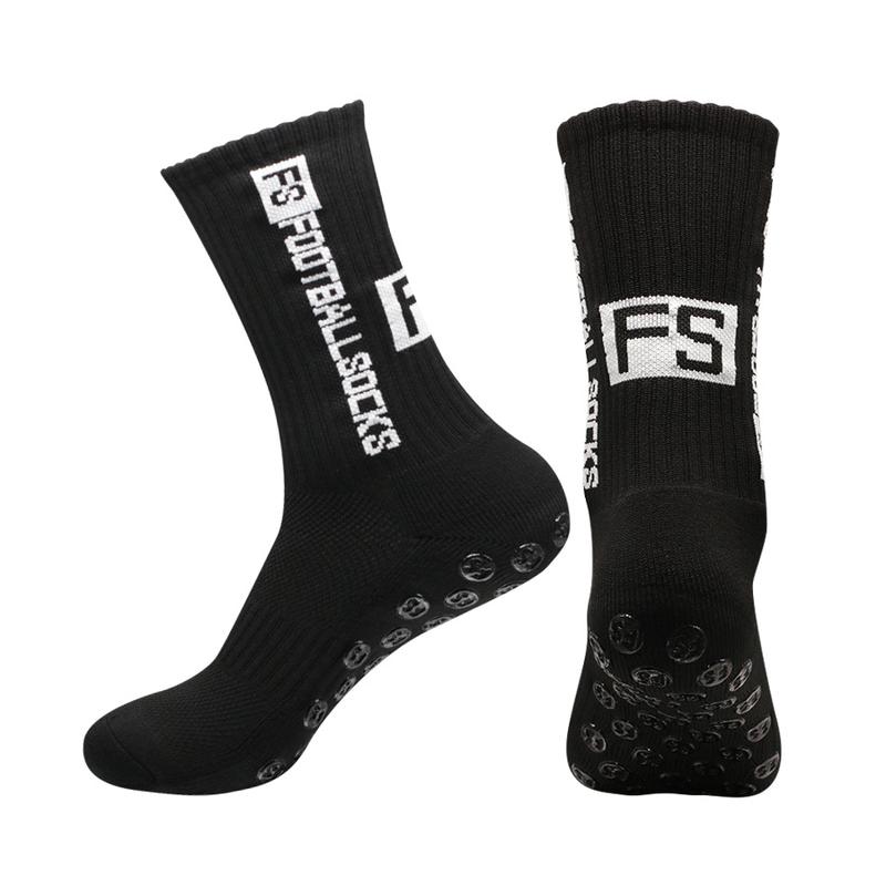 3pairs Men's Soccer Socks, Non-slip Football Socks, Breathable Wear-resistant Sport Socks For Basketball Running