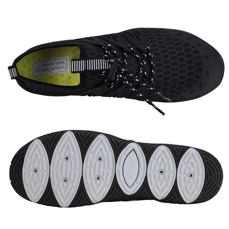 Quick-Dry Water Shoes for Men and Women - Low-Top, Elastic Band, EVA Insole, Rubber Sole, Striped Pattern - Ideal for Swimming Beach Surfing