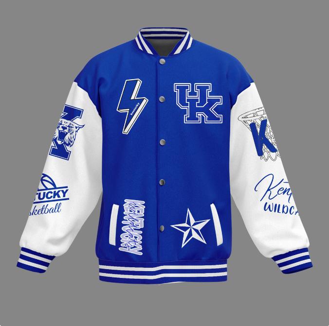 Kentucky Wildcats NCAA Go Big Blue Nation Sport Jacket , NCAA  Kentucky Wildcats Merch , Go Big Blue Sport Jacket , Basketball Gift, Gift For Him, Gift For Her