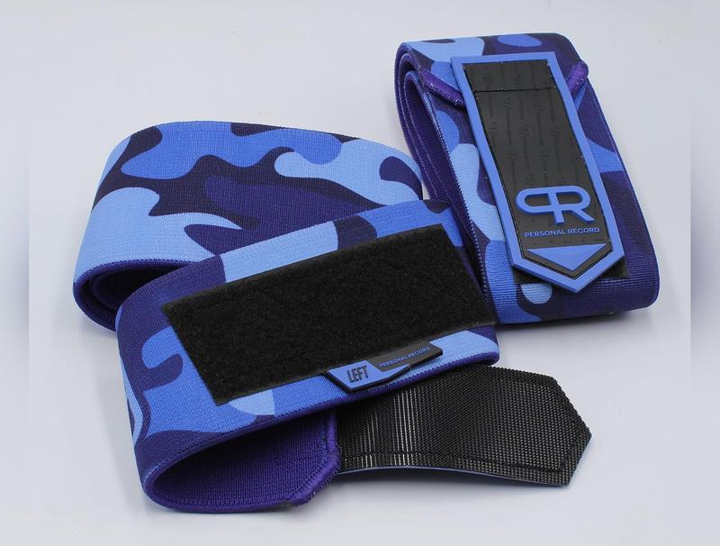 Personal Record Heavy Duty Premium Elbow Wraps - PR903 - Blue Camo