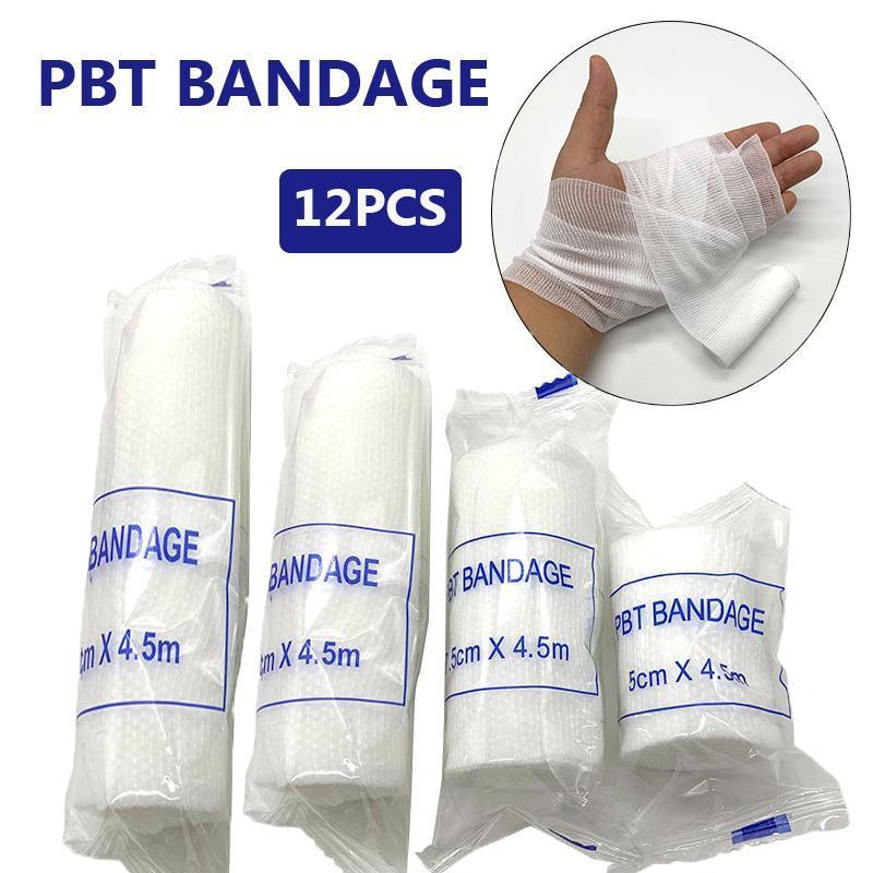 Bandage Roll, 12pcs set Elastic Gauze Bandage for Wound Dressing, Hand Wrap for Boxing, Martial Arts, Sports & Outdoor Accessories