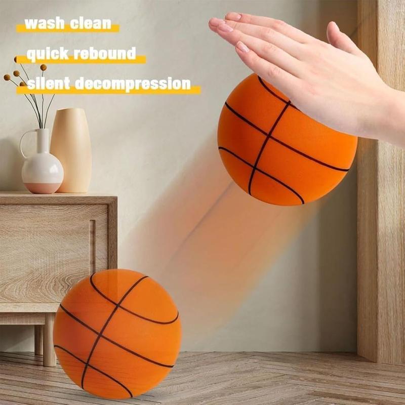 Silent Basketball,Silent Basketball Dribbling Indoor, 2024 Upgrade Quiet Foam Basketball Indoor Training Ball,Foam Basketball Indoor Training Quiet Ball Feel No Noise Basketball Gift