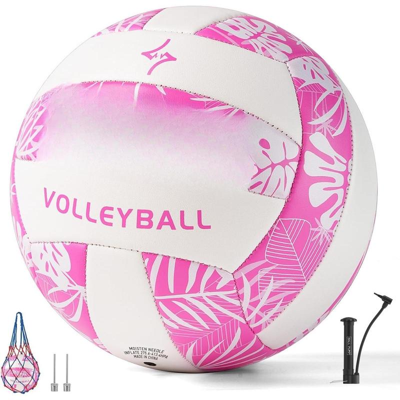 Volleyball Soft Beach Volleyball - Official Size for School, Indoor, Outdoor and Play  Gym Workout - Play for Girls, Adults and Family.