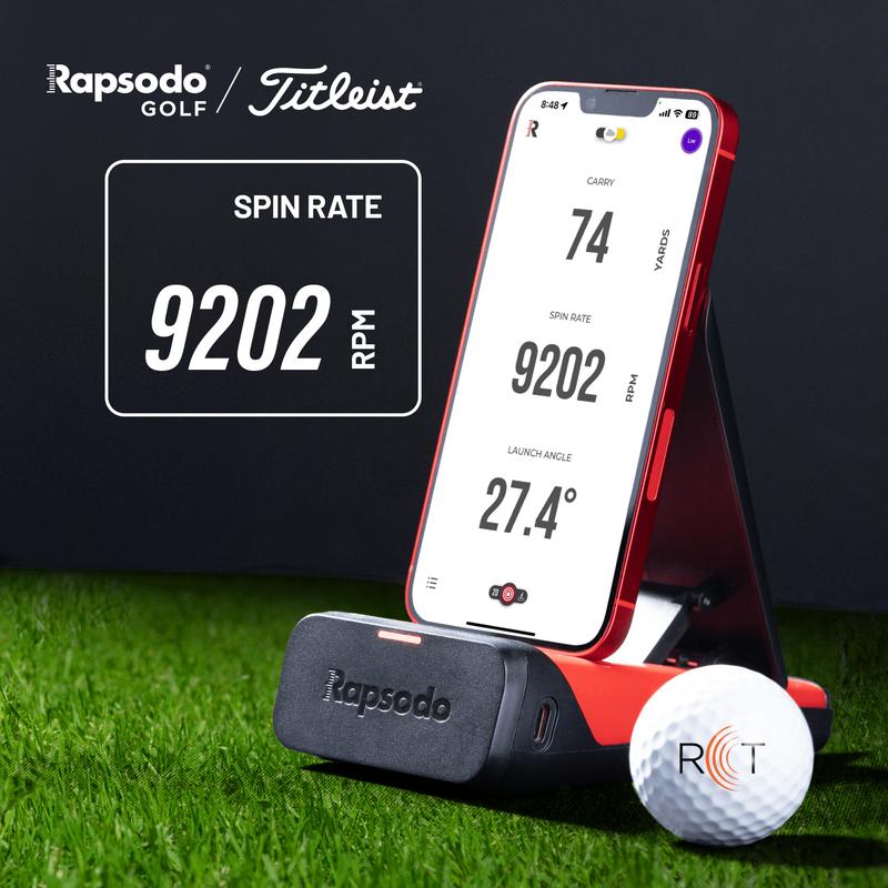 Rapsodo Mobile Launch Monitor (MLM) - Portable Golf Launch Monitor with Video Replay, Shot Tracing, Swing Speed Training