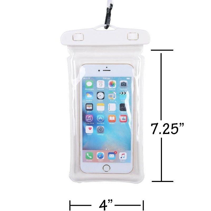 2 pcs Waterproof Cell Phone Pouch Universal Dry Bag Case with Neck Lanyard - Underwater Clear Cellphone Protector for for Beach Pool Swimming