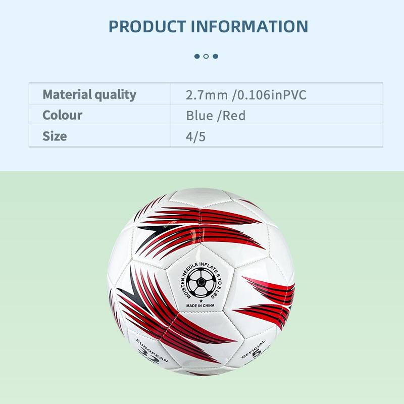 Size 4 5 Soccer Ball, Wear-resistant Soft Football for Training Competition, Football Training Equipment for Adults & Teens