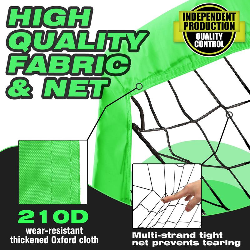 Foldable Soccer Goal, 1 Set 5x3ft Soccer Practice Net with Portable Carrying Bag, Soccer Training Equipment for Outdoor Sports Game, Christmas Gift