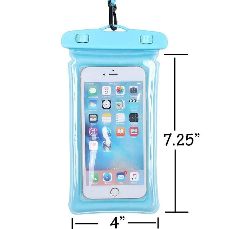 2 pcs Waterproof Cell Phone Pouch Universal Dry Bag Case with Neck Lanyard - Underwater Clear Cellphone Protector for for Beach Pool Swimming