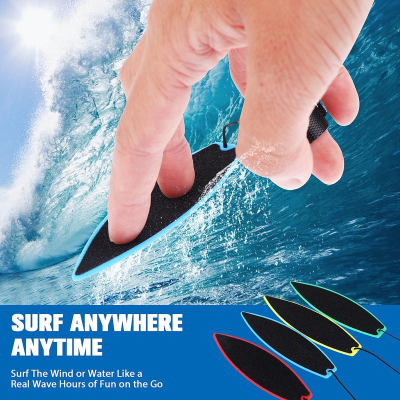 4 Pack Finger Mini Surfboard - Hone Your Surfing Skills - Surfer's Mini Surfboard - For Kids, Teens, Adults